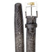 Belvedere Men's Alligator Dress Belt in Navy