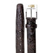 Mens Belvedere Alligator Dress Belt in Burgundy