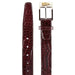 Belvedere Men's Alligator Dress Belt in Navy
