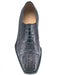 Authentic Genuine Skin Italian Cap toe Lace UP Oxford Style Shoes Grey