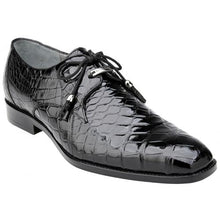 Belvedere Lago Black Genuine Alligator Shoes