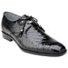 Belvedere Lago Black Genuine Alligator Shoes