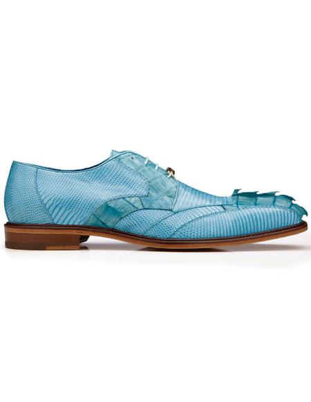 Belvedere Leather Lining Crocodile Boots Summer Blue