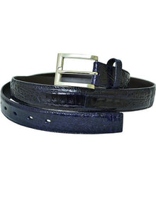 Authentic Genuine Skin Italian Navy All-Over Genuine Hornback Crocodile ~ World Best Alligator ~ Gator Skin Cinturon De Cocodrilo