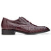 Belvedere Orlando Antique Dark Burgundy Ostrich Quill Shoes