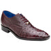 Belvedere Orlando Antique Dark Burgundy Ostrich Quill Shoes