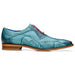 Belvedere Roberto Antique Aqua Alligator Calf Wingtip Oxfords