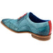 Belvedere Roberto Antique Aqua Alligator Calf Wingtip Oxfords