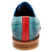 Belvedere Roberto Antique Aqua Alligator Calf Wingtip Oxfords
