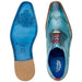 Belvedere Roberto Antique Aqua Alligator Calf Wingtip Oxfords