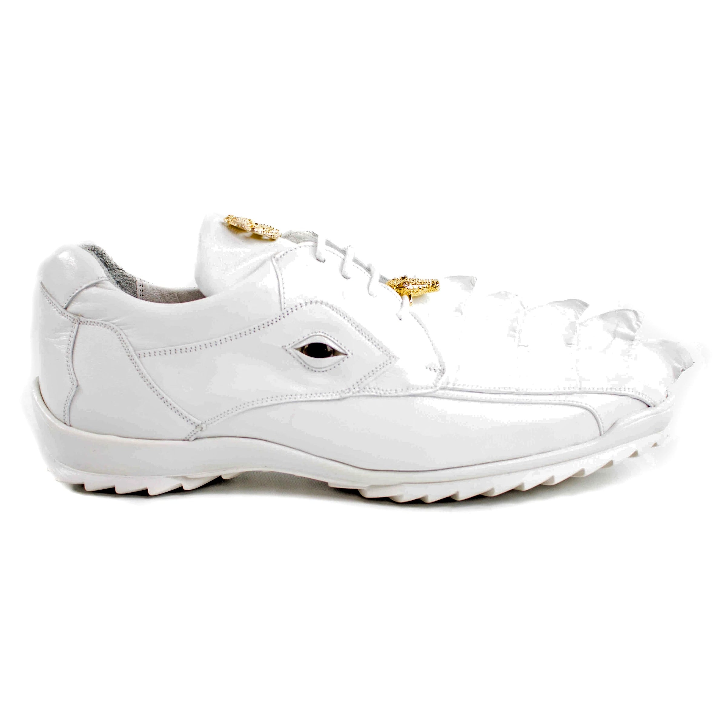 Genuine Red Hornback Crocodile Leather Sneakers – Belvedere Vasco main image 0