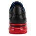 Belvedere Flash Men's Black & Red Ostrich-Calf Sneakers