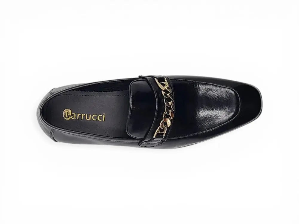 Carrucci Beveled Square Toe Loafer - Luxury Leather Slip-On