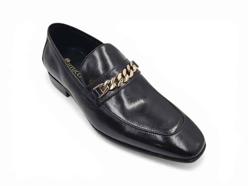 Carrucci Beveled Square Toe Loafer - Luxury Leather Slip-On