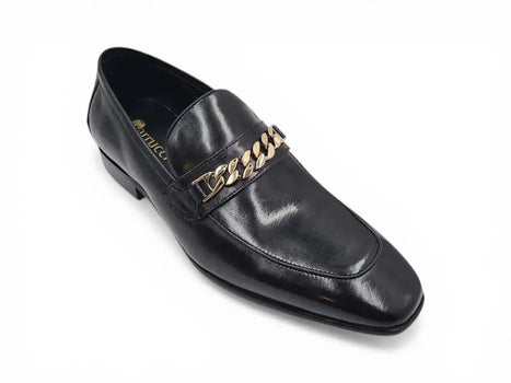 Carrucci Beveled Square Toe Loafer - Luxury Leather Slip-On
