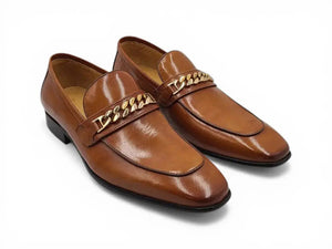 Carrucci Beveled Square Toe Loafer - Luxury Leather Slip-On