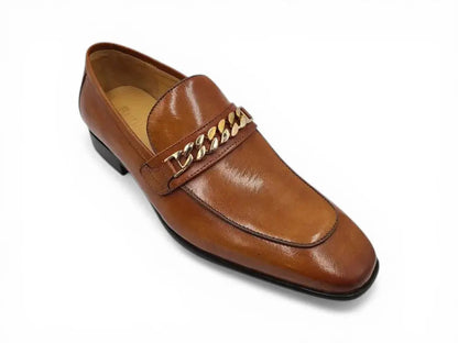 Carrucci Beveled Square Toe Loafer - Luxury Leather Slip-On