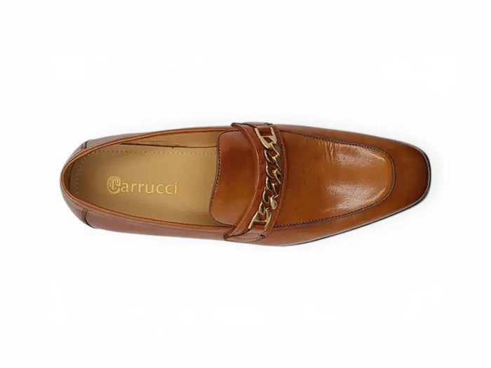 Carrucci Beveled Square Toe Loafer - Luxury Leather Slip-On