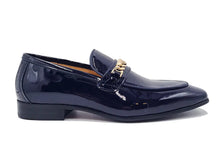 Beveled Squared Toe Patent Leather Loafer by Carrucci