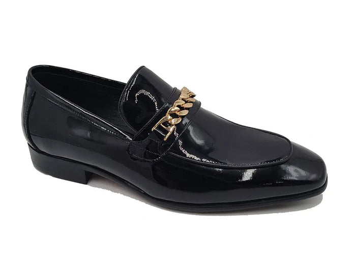 Beveled Squared Toe Patent Leather Loafer - Image 6