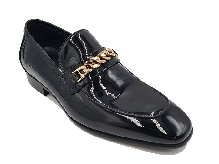 Beveled Squared Toe Patent Leather Loafer - Image 7