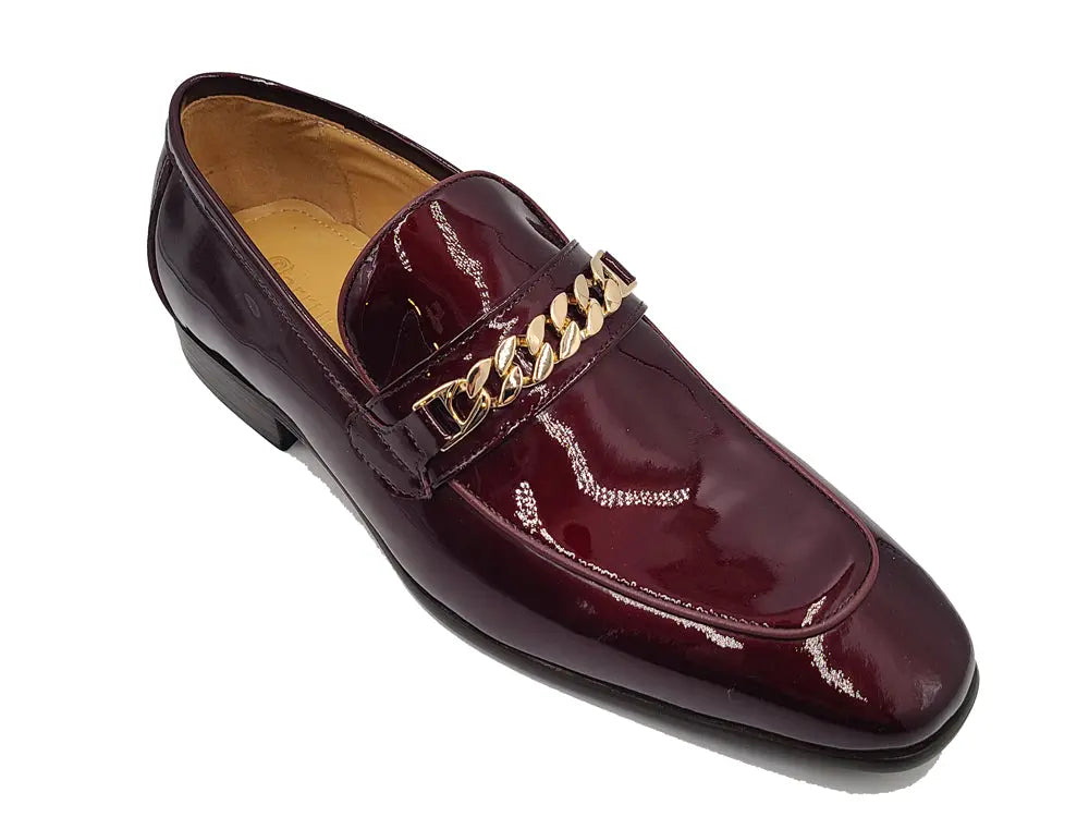 Beveled Squared Toe Patent Leather Loafer - Image 10