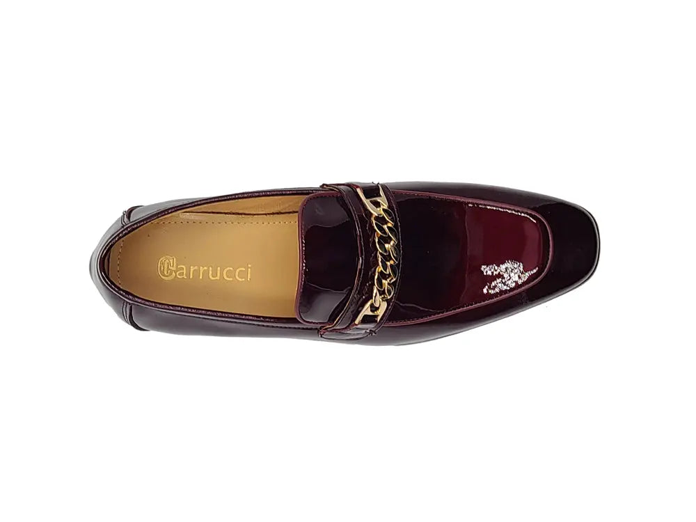 Beveled Squared Toe Patent Leather Loafer - Image 11