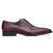 Belvedere Biagio Ostrich Leg & Calfskin Men's Dress Shoe – Antique Dark Burgundy