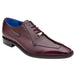 Belvedere Biagio Ostrich Leg & Calfskin Men's Dress Shoe – Antique Dark Burgundy