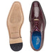 Belvedere Biagio Ostrich Leg & Calfskin Men's Dress Shoe – Antique Dark Burgundy