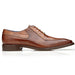 Belvedere Biagio Ostrich Leg & Italian Calf Dress Shoe in Antique Peanut Camel