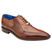 Belvedere Biagio Ostrich Leg & Italian Calf Dress Shoe in Antique Peanut Camel
