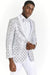 Big And Tall Suit For Men - Jacket + Pants + Bowtie + Pants - White and Black Suit