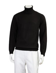 Big And Tall Sweater Knitted Sweater set Black