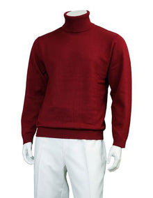 Big And Tall Sweater Knitted Sweater set Burgundy