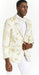 Big and Tall Dinner Jacket - Big Man Sport Jacket - Mens Blazer - Ivory and Gold