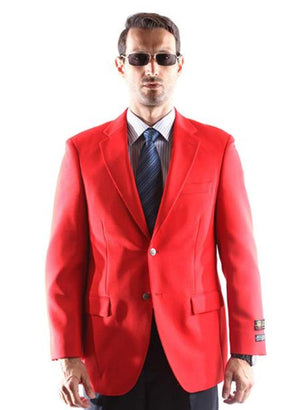 Big and Tall & Extra Long Sizes Men's Blazer With Brass Buttons