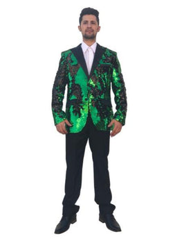 Big and Tall Mens Tuxedos - Green ~ Black Tuxedo