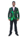 Big and Tall Mens Tuxedos - Green ~ Black Tuxedo