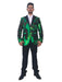 Big and Tall Mens Tuxedos - Green ~ Black Tuxedo