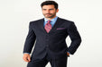 Cheap Plus Size Suits For Men - Big and Tall Suit For Big Guys Navy