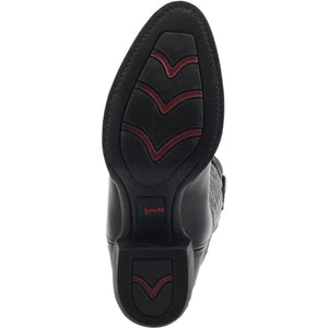 Laredo Birchwood Black Leather Round Toe Boots for Men