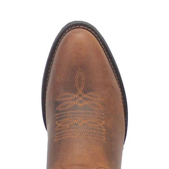 Laredo Birchwood Tan Leather Round Toe Boots for Men - Image 5
