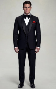 Classic Black Tuxedo – 3 Piece