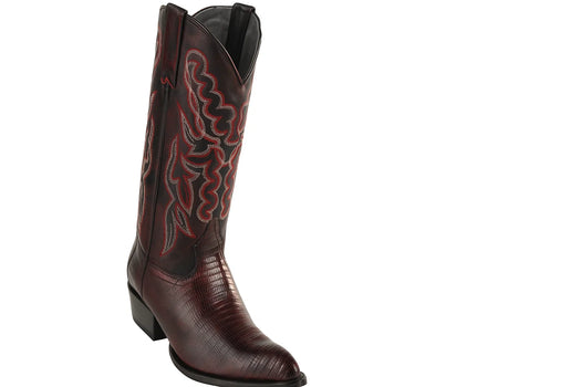 Black Cherry Men's Western King Exotic Cowboy Style By Los Altos Botas For Sale Teju Lizard J Toe Style Cowboy Dress Cowboy Boot Cheap Priced For Sale Online