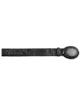 Cinto Vaquero Negro Black Brown All-Over Genuine Crocodile ~ World Best Alligator ~ Gator Skin Cinturon De Cocodrilo