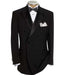 Black Double Breasted Suits Tuxedo Jacket + Pants