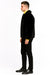 Mens Black Faux Fur Jacket – Luxury Winter Zip-Up Coat with Soft Plush Finish