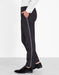 Men's Classic Black Slim Fit tuxedo Flat Front Men's Tapered Men's Dress Pants