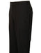 Men's Black Stylish Flat Front Atticus Classic Fit Wool Pant unhemmed unfinished bottom